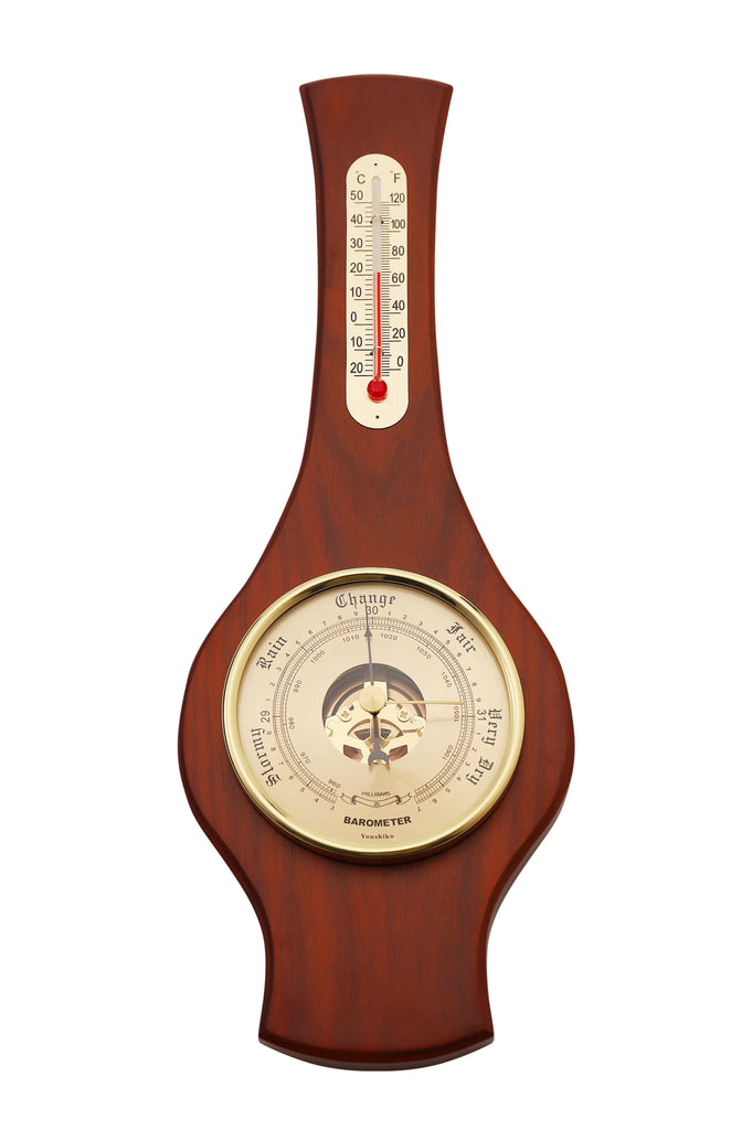 Youshiko Traditional 2 in 1 Weather Station Combined Barometer Temperature and Forecaster Dial