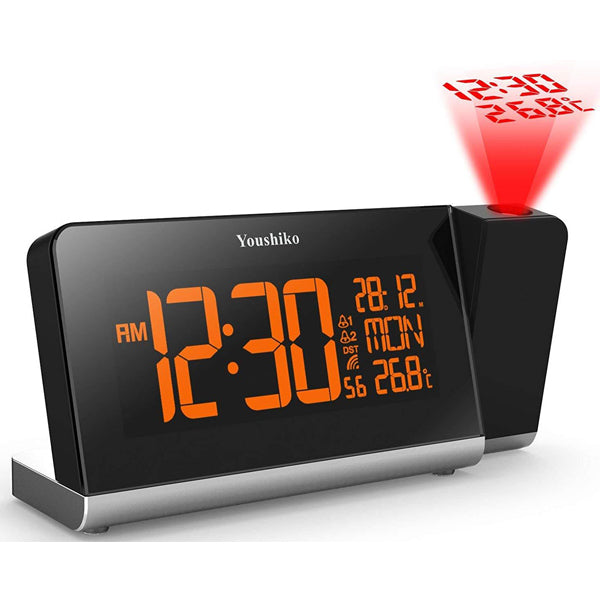 Radio Control Projection Clock ( Premium Quality /  Official UK Version ) with Colour Changing Display