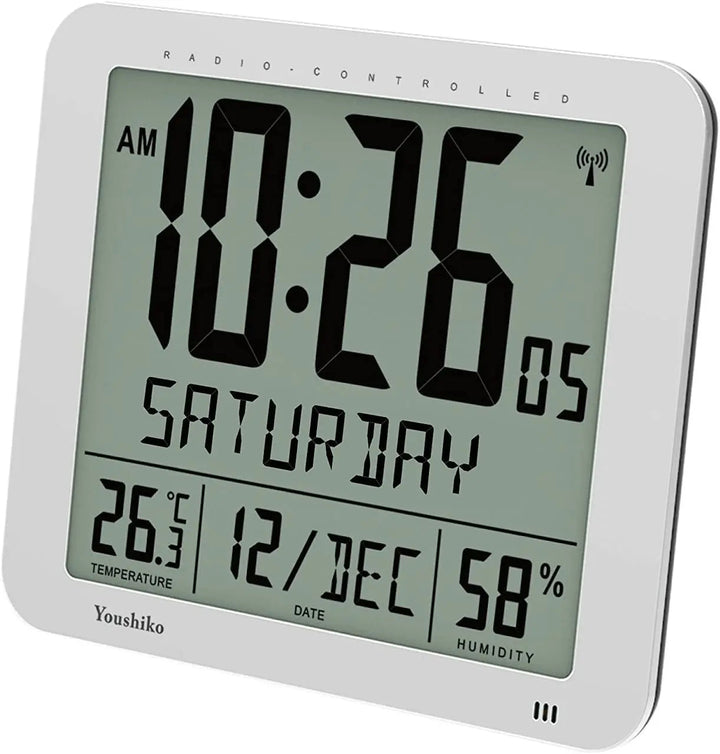 Youshiko YC8061 large radio controlled digital wall clock