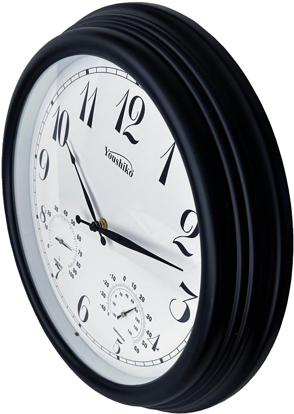 Outdoor Clock Vintage Waterproof Garden Clocks with Thermometer / Hygr