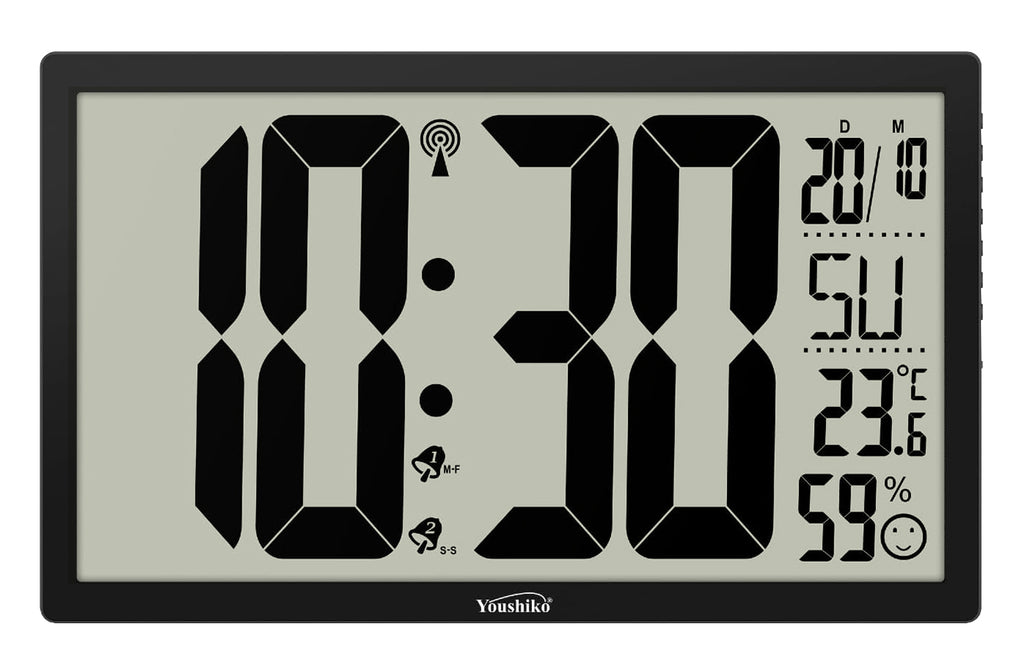 Extra Large XXL Jumbo Radio Controlled Digital  Wall Clock ( Official UK Version )