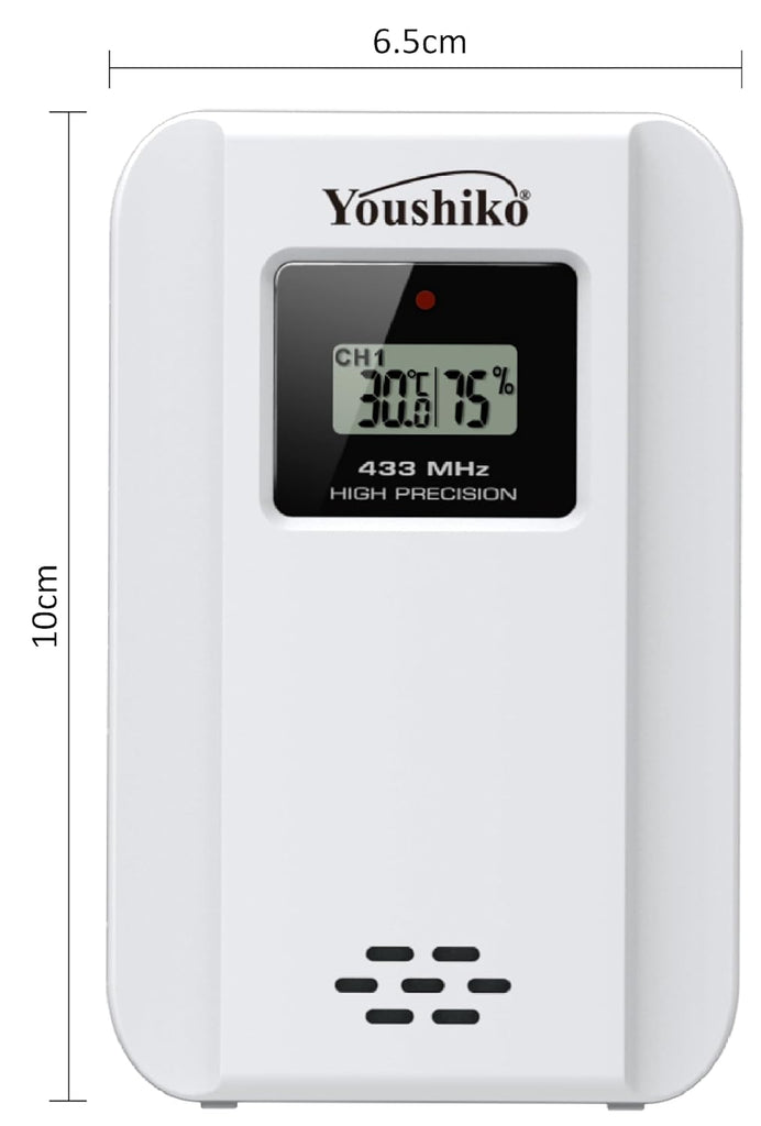 Youshiko Weather Station YC9337 with Radio Controlled Clock Indoor Out