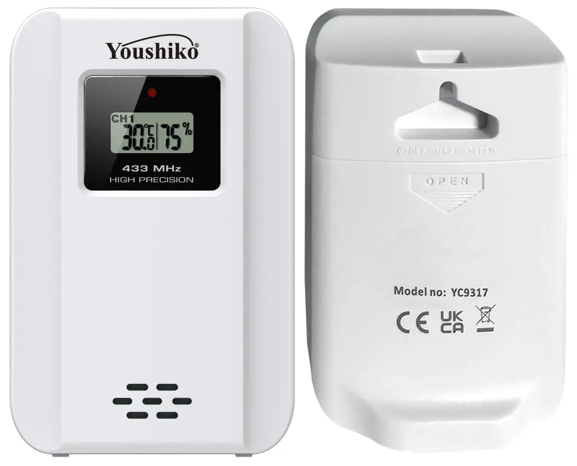 Wireless Temperature Humidity Sensor UK - YC9317 3-Channel for Weather ...