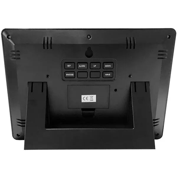 Radio Controlled LCD Wall Mountable and Desk Clock ( Black ) – Youshiko