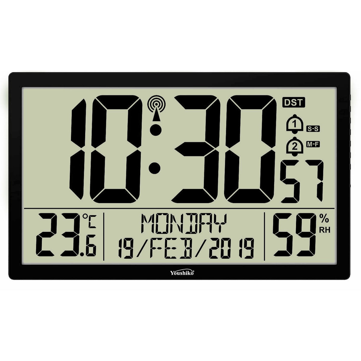 Extra Large XXL Jumbo Radio Controlled Digital Wall Clock ( Official U