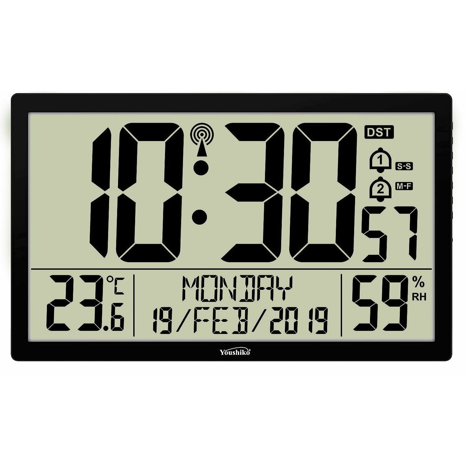 Extra Large XXL Jumbo Radio Controlled Digital Wall Clock ( Official U