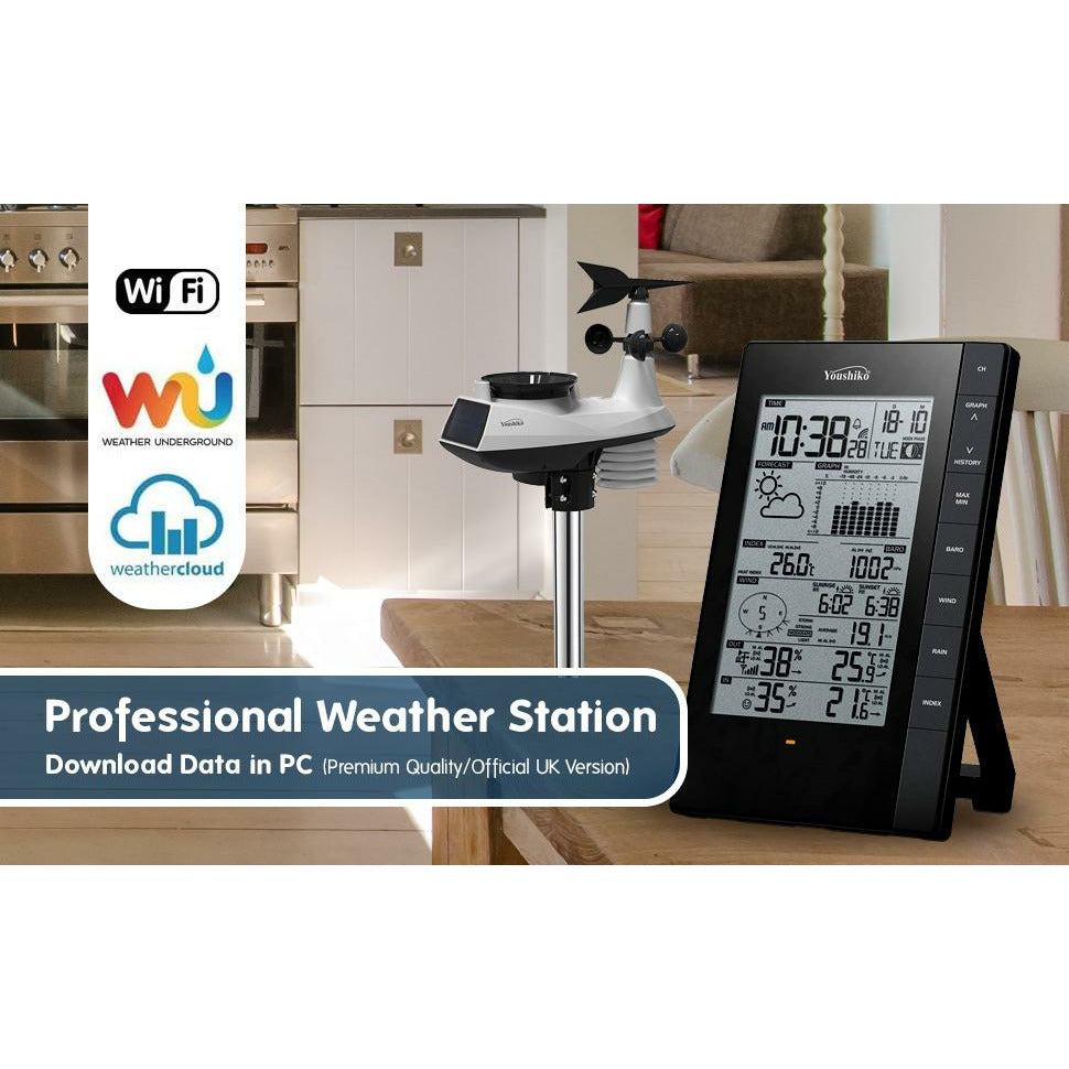 Youshiko YC9388 Weather station ( Official UK Version), Download data