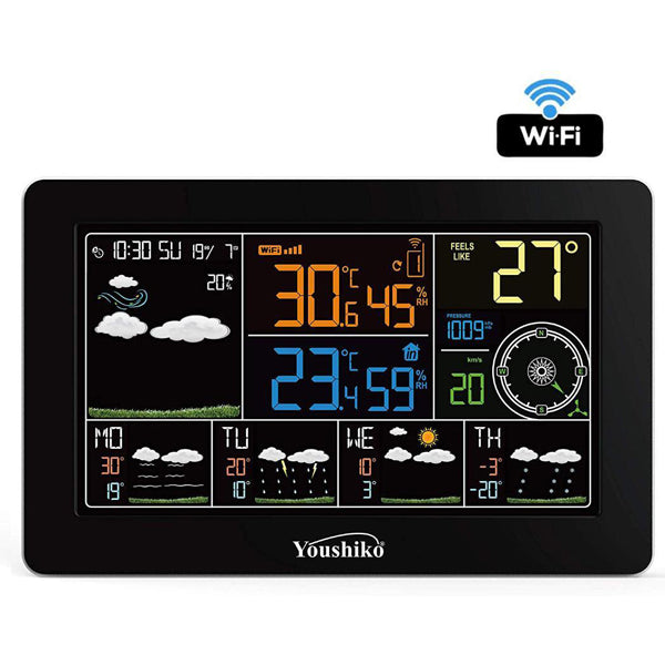 WIFI Weather Station, (Official UK Version)  Temperature Thermometer, Humidity, Barometric Pressure, Wind direction & Speed