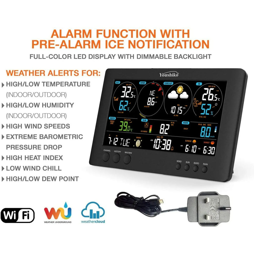 WiFi Weather Station - 7-in-1 Wireless Smart Home Weather Stations WiFi Weather Station - 7-in-1 Wireless Smart Home Weather Stations